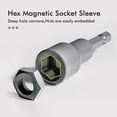 thumbnail image 3 of 10Pcs 6-19mm Magnetic Power Nut Driver Set for Impact Drill Quick Change Chuck Socket Wrench Nut Setters 1/4 Hex Shank, 3 of 5