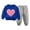 Blue, variant on ZACPNCV Toddler Boys Girls Sweatsuit Heart Print Solid Color Long Sleeve Sweatshirt and Sweatpants Spring Outfit Valentine's Day Gift Blue 10-11 Years
