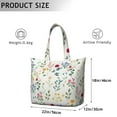 thumbnail image 3 of Aesthetic Floral Design Travel Bag Boho Watercolor Flower Pattern Weekender Tote, Lightweight, , Multiple Pockets, 3 of 5