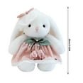 thumbnail image 2 of Mud Bubble Flower Dress Plush Doll Skirt Rabbit Plush Toy Soft Stuffed Bunny Doll Adorable Dressed Rabbit Plushie with Floral Skirt Cute Cuddly Huggable Toy for Gift, 2 of 4