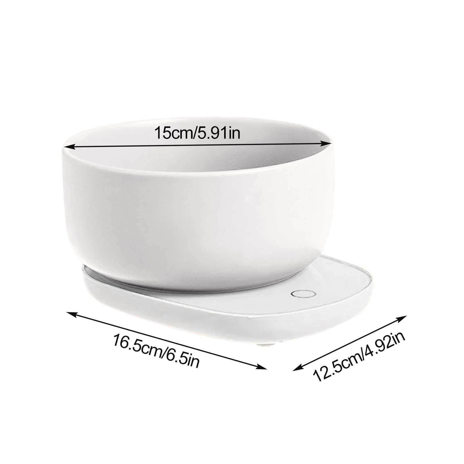 Heater Thermal Cat Food Bowl 3 Temperature Settings Silent Energy Saving USB Ceramic Easy Clean for Pet Health Digestion