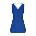 thumbnail image 5 of YTCAMLO Athletic Rompers for Women Summer Baggy Sleeveless V Neck High Waisted Workout Jumpsuits Backless Quick Dry Gym Yoga Clothes, Blue L, 5 of 7