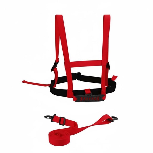 predolo Ski Training Harness Adjustable Straps Kids Ski Coach Quick Raise Handle Child Snowboard Leash for Beginners, Snowboarding