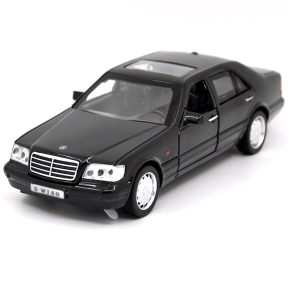 1: 32 Suitable for Mercedes Benz S-Class W140 Alloy Simulation Car Die Casting Model Dynamic Sound and Light Toy Series Collectibles Boy Birthday Gift