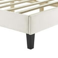 thumbnail image 6 of Modway Zahra Channel Tufted Performance Velvet Queen Platform Bed in White, 6 of 8