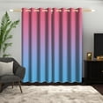 thumbnail image 6 of Lfeey Bedroom Blackout Curtains, Room Darkening Purple Ombre Gradient Grommet Curtains 2 Panels, 52x96 Inches, 6 of 6