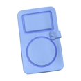thumbnail image 3 of WeiLaiKeQi Silicone Snack Container 2 Compartment Sauce Container for Home Travel Salad Blue, 3 of 9