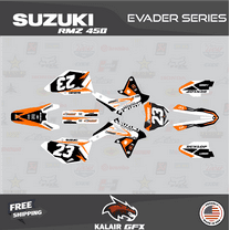 Kalair GFX Graphics Kit for Suzuki RMZ450 (2008-2017) Evader Series