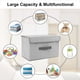 thumbnail image 4 of Caja de almacenamiento plegable con tapa, caja de almacenamiento de juguetes, armario doméstico, caja de clasificación de ropa, 4 of 5