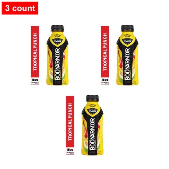 BODYARMOR Tropical Punch Sports Drink Bottle 16 fl oz - 3 count