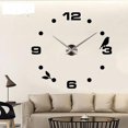 thumbnail image 2 of Reloj de pared de fácil de leer, movimiento silencioso silencioso, reloj decorativo para , decoración de bricolaje, con pilas Negro Macarena Reloj de pared moderno de bricolaje, 2 of 8