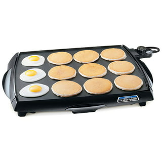 Presto Ceramic 22-inch 07062 Electric Griddle with removable handles,  Black, One Size