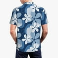 thumbnail image 3 of Balery Flower Printed Men’s Short Sleeve Polo Shirt, Midweight Men's Shirt,Golf Polo shirts -4X-Large, 3 of 8