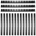 thumbnail image 3 of MasteelfCA 1 Box of 50pcs Ring Sticks with 21 Rings Plastic Comb Bindings Loose-leaf Book Text Binding(22mm Black), 3 of 7