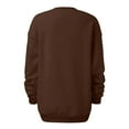 thumbnail image 4 of Xcmzpl Fleece Sweatshirts for Women Basic Solid Color Crewneck Sweatshirt Holiday Sweater Tops Tunic Long Sleeve Blouses Fall Fashion, 4 of 4
