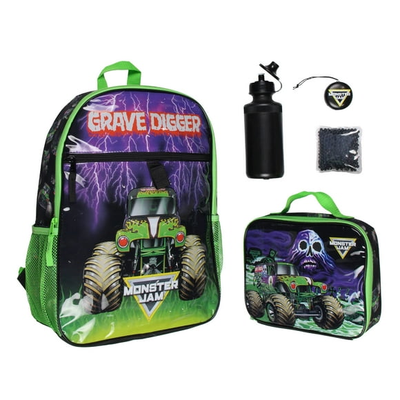 Set de Mochila INTIMO Monster Jam Grave Digger con Lonchera