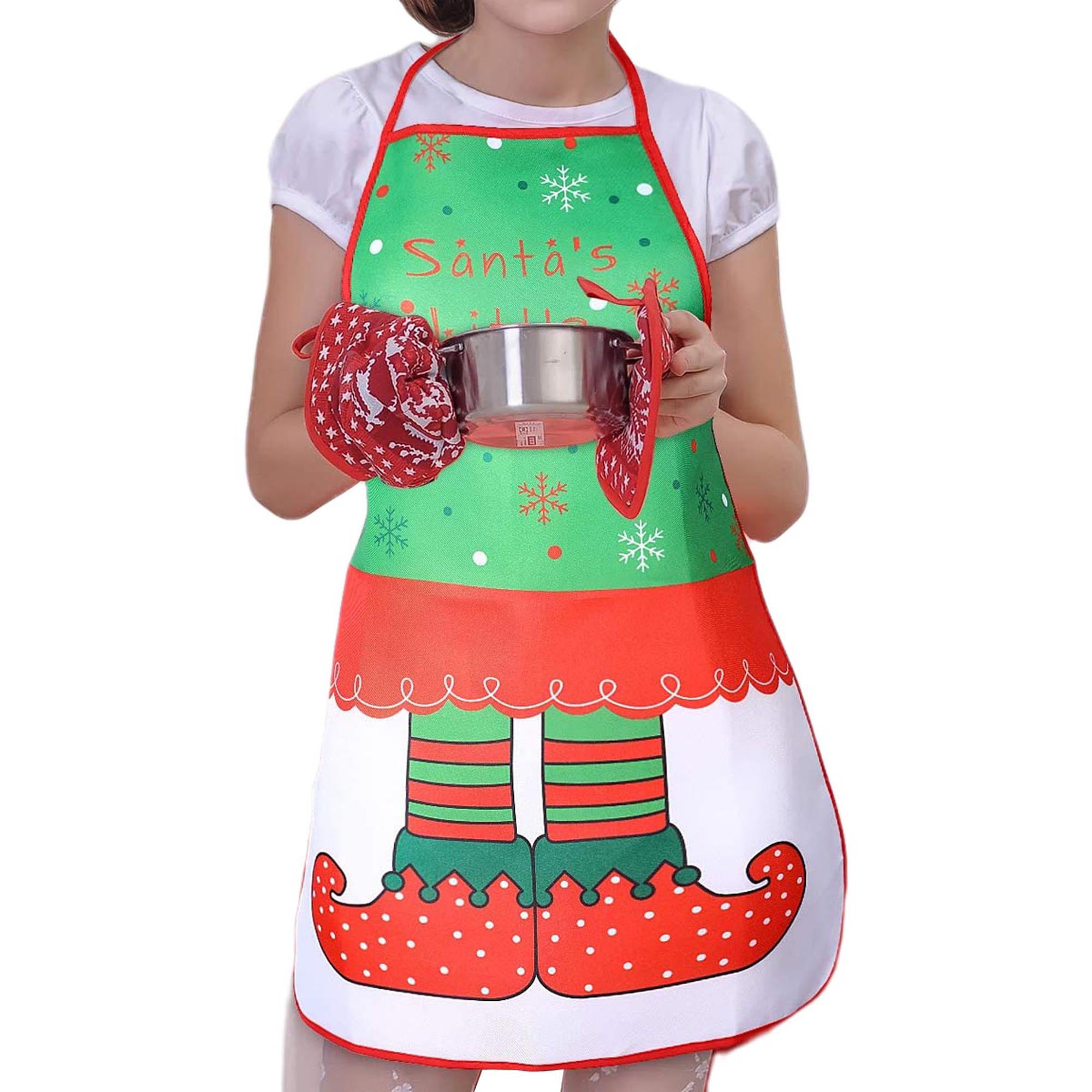 NEW ~ Christmas Apron with Santa Claus Jacket Design FREE SHIPPING 