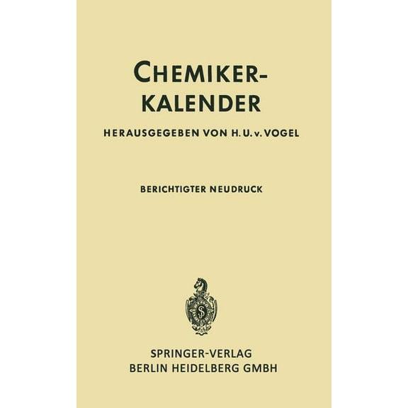 Chemiker-Kalender, (Paperback)