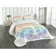 thumbnail image 3 of Ambesonne Yoga Quilted Bedspread Set 3 Pcs, Woman in Balance Mandala, King Size, Multicolor, 3 of 5