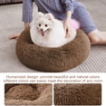 thumbnail image 5 of Orthopedic dog bed Comfortable donut blanket Round dog bed Super soft washable-Light curry, 5 of 5
