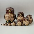 thumbnail image 1 of MesaSe 10pcs Animal Pattern Wooden Nesting Toys Russian Nesting Dolls Matryoshka Stacking Dolls, 1 of 4