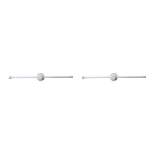 Monstrate Estante de almacenamiento Soporte para ropa Sin taladro Misceláneas Soporte para ropa Blanco 2Conjunto