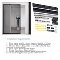thumbnail image 2 of Invisible Top Mount Sliding Door Hardware Kit for Barn Door Aluminum Frame Wooden Door ,Widely Used, 2 of 7