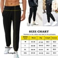 thumbnail image 3 of YouLoveIt Men's Casual Jogging Gym Bottom Sports Sweatpants Jogger Pants Sweatpants Mens Long Pants Athletic Casual Jogger Sweatpants, Black, 3 of 8