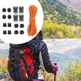 thumbnail image 6 of 17 Piece Elastic Bungee Cord Reflective Stretch Rope Buckle Set for Backpack Hiking Outdoor Gear Use, 6 of 8