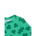 thumbnail image 3 of Way To Celebrate Toddler Girl St. Patrick's Day Short Sleeve Printed T-Shirt, Sizes 18M-5T, 3 of 3