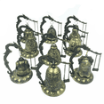 thumbnail image 4 of Reloj de bronce con forma de dragón y cerradura, adornos de feng shui, carillón de viento, joyería artesanal, campana de metal, 4 of 5