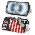 thumbnail image 4 of Compatible with iPhone 11 12 13 mini 14 15 16 Pro Max Plus Wallet Case with Card Holder, PU Leather Kickstand Card Slots Case ( I Love USA, iPhone 11 Pro), 4 of 7