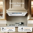 thumbnail image 2 of Awoco 36” Built-in Insert Stainless Steel Range Hood with Voice, Gesture, Touch & Remote Controls, 6" Round Top Vent, 2 of 5