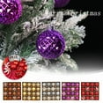 thumbnail image 2 of Lilixerw 16pcs Christmas Ball Ornaments,2.36'' Rustic Shatterproof Christmas Tree Ornament Set for Family Holiday Decoration Christmas Ornaments, 2 of 5