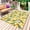 Yellow, variant on Lemon Leaves Outdoor Rug 6x9 Ft - Reversible Patio Rug Outdoor Camping Rugs, Yellow Vertical Stripes Spring Flowers Washable Indoor Outdoor Area Rugs, Non-Slip Outdoor Carpet Runner for Deck/Porch