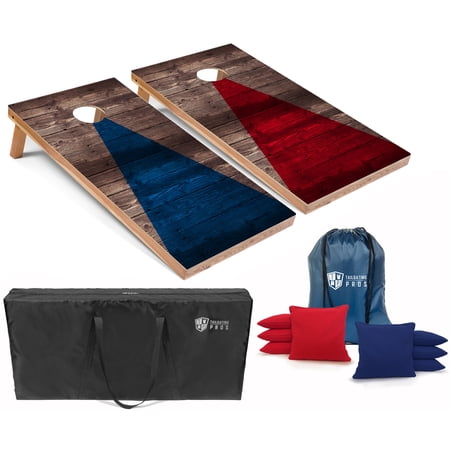 Tailgating Pros Corn Hole Board Set w/Bean Bags and Carrying Case-4 x2  Cornhole Toss - Tournament and Lightweight Options - Optional LED Lights…