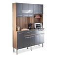 thumbnail image 2 of Rack Alacena de Cocina de Madera con 10 Puertas 2 Cajones Mueble Organizador Multiusos para el Hogar, 2 of 8