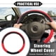 thumbnail image 2 of Car Steering Wheel Cover, 14.17" Interior Steering Wheel Handle Protective Cover Universal for Car Truck SUV Automotive Faux Leather Red, 2 of 7