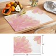 thumbnail image 6 of Pink Gold Placemats Set of 12 Boho Modern Abstract Minimalist Aesthetic Flower Place Mats Indoor Wipeable Table Mats Washable Dining Table Placemats for Kitchen Holiday Party Home Decor 13x19 Inch, 6 of 9