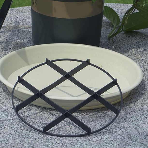 unbranded 10Ud Soportes Plásticos Para Macetas Elevadores Negros Para Jardín Interior Y Exterior