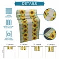 thumbnail image 6 of Sunflowers Table Runner 120 Inches, Farmhouse Green White Plaid Vintage Rustic Plants Bed Runner Dresser Scarves Tabletop for Indoor Outdoor Parties/Ceremony/Banquet, 13"x 120", 6 of 9