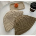 thumbnail image 6 of CoCopeanut Topi Rajutan Tebal Wanita Topi Nelayan Wol Hangat Topi Hip-Hop Skullies Aksesori Kostum Hadiah Topi Musim Dingin Femala Panamas, 6 of 6