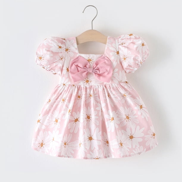Vestidos de moda con forma de corazón para niñas pequeñas, vestidos de princesa para niñas de 1 a 3 años, vestidos de verano