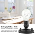 thumbnail image 2 of YOUTHINK E26/E27 Vintage Industrial Ceiling/Wall Light Base Holder Pendant Bulb Lamp Screw Socket, Pendant Lamp Base Holder, Ceiling Light Screw Socket, 2 of 9