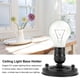 thumbnail image 2 of 123 E27 Enchufe Adapter E26 / E27 Vintage Industrial Techo/Base de Luz en Pared Titular Colgante Bombilla Lámpara Tornillo Zócalo(Negro) Unbranded JY03858-01, 2 of 8