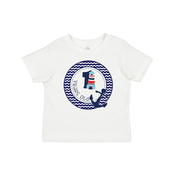 Inktastic 1 Years Old Nautical Anchor Boy Birthday Boys Baby T-Shirt