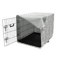 thumbnail image 3 of Alphabet Dog Crate Cover, Ornamental Capital Letters Curvy Swirling, Easy to Use Pet Kennel Cover Small Dogs Puppies Kittens, 7 Sizes, Pale Eggplant Dried Rose, by Ambesonne, 3 of 6
