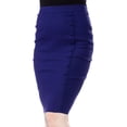 thumbnail image 3 of Bombshell Fitted Pencil Skirt in Blue - Med to XL, 3 of 3