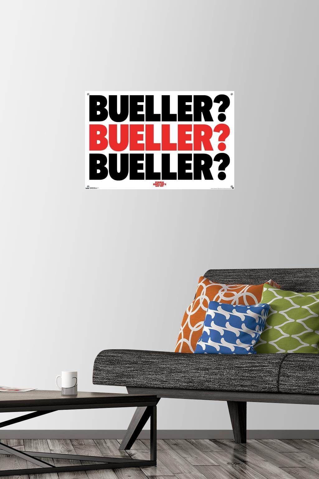 Ferris Bueller's Day Off - Bueller Wall Poster with Pushpins, 14.725" x 22.375"