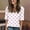 Pink, variant on Polka Dots Tops for Women Plus Size V Neck Half Sleeve Button Front Vintage Office Summer Casual Loose Blouse Top